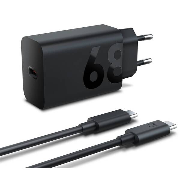 Nabíječka do sítě Lenovo USB-C 68W + kabel USB-C 1,5 m černá barva
