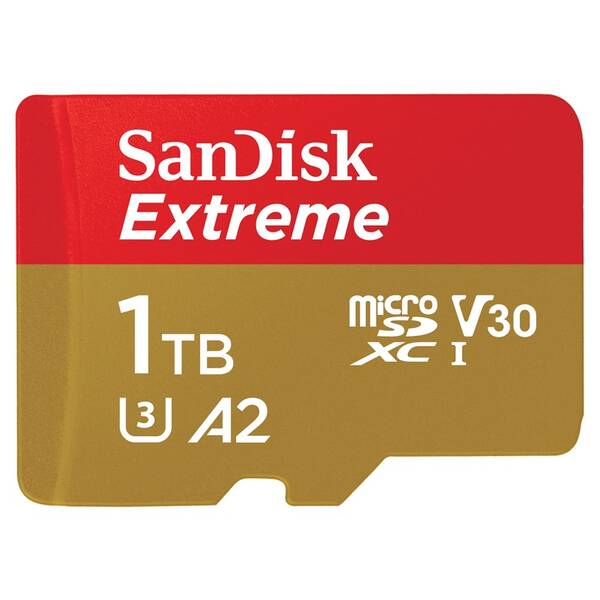 Paměťová karta SANDISK 1TB UHS-I U3 (190R/130W) + adaptér 

