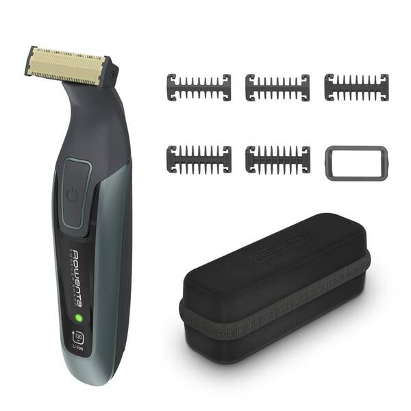 Zastřihovač vousů Rowenta TN6044E0 Forever Sharp Comfort černý/zelený

