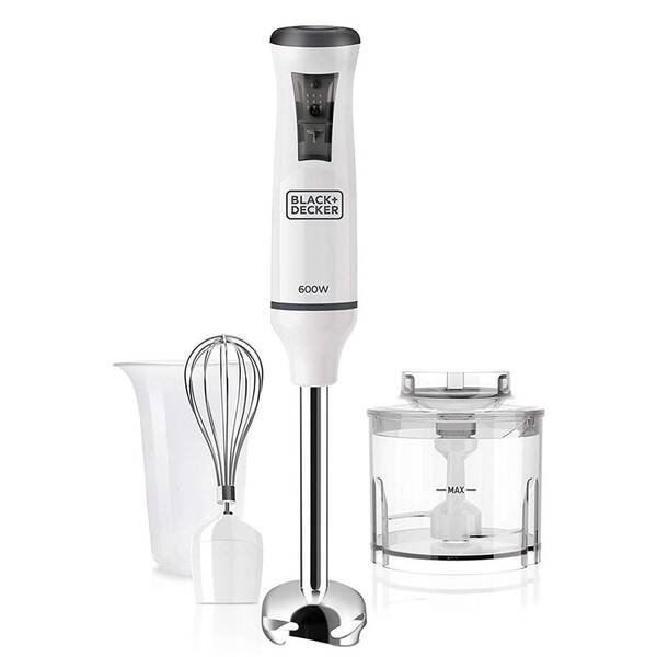 Ponorný mixér Black+Decker BXHBA600E černý/bílý/nerez

