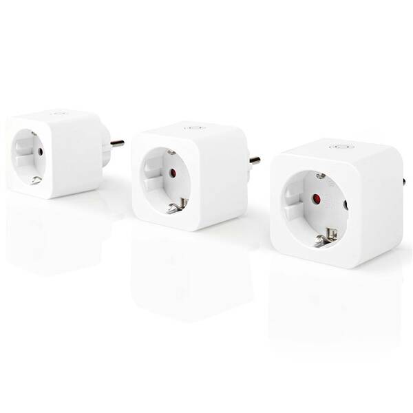 Chytrá zásuvka Nedis SmartLife, Wi-Fi, 16A, 3680 W, 3ks 

