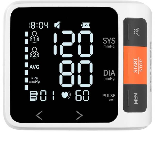 Tlakoměr na zápěstí Sencor SBD 0900WH bílý

