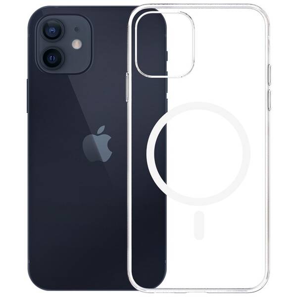 Kryt na mobil 3mk Clear MagCase na Apple iPhone 12/12 Pro průhledný

