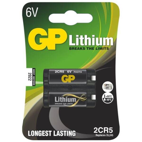 Baterie lithiová GP 2CR5, blistr 1ks 

