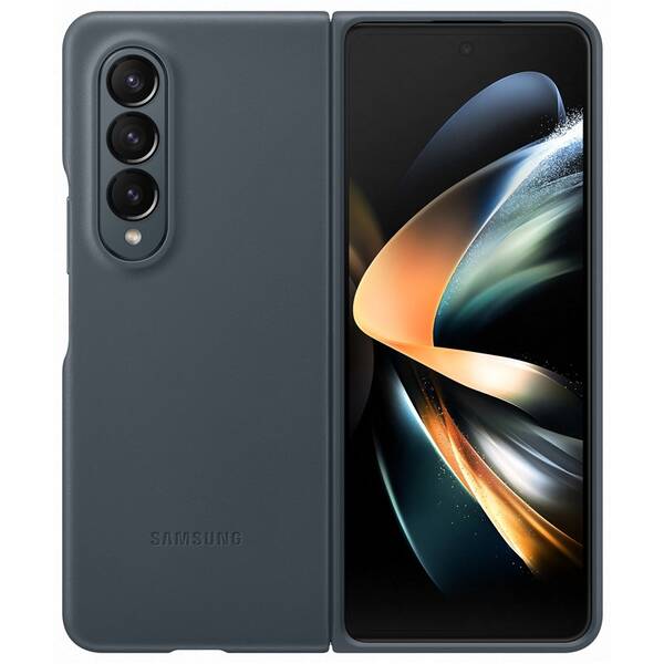 Kryt na mobil Samsung Galaxy Z Fold4 Leather šedý

