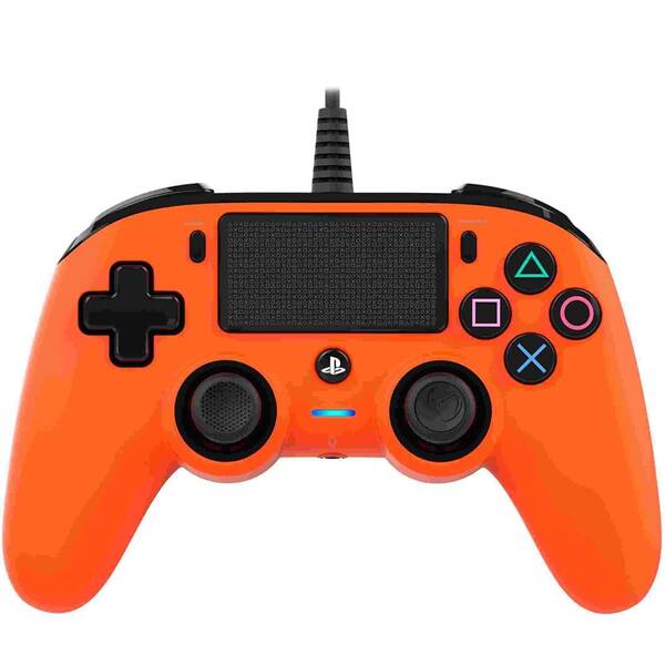 Gamepad Nacon Wired Compact Controller pro PS4 oranžová barva
