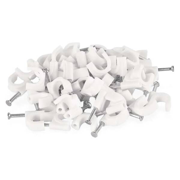 Kabelový klip EMOS 10MM, 50KS bílý

