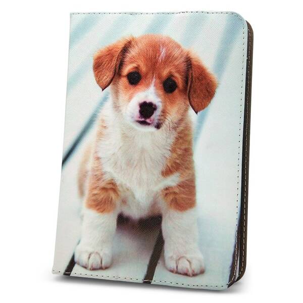 Pouzdro na tablet flipové GreenGo Cute Puppy na tablet 7-8" 

