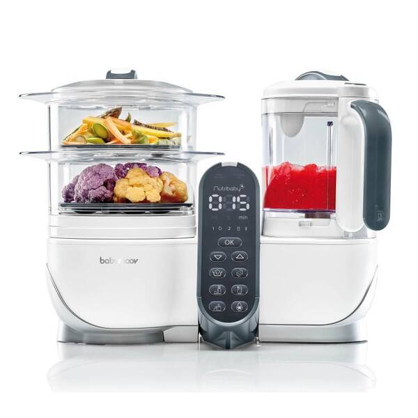 Multifunkční přístroj Babymoov Nutribaby+ Loft White + 15 sáčků ISY 

