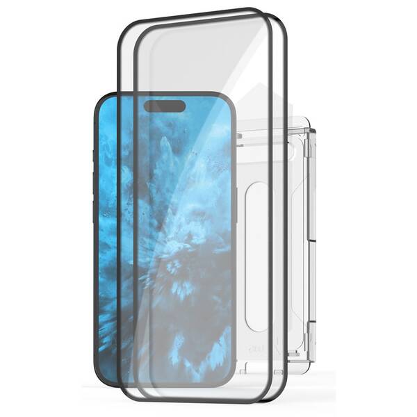 Tvrzené sklo FIXED Full-Cover s anti-dust aplikátorem na Apple iPhone 17e/16e14/13Pro/13 (2 ks) 

