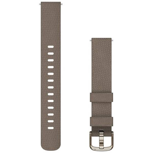 Řemínek Garmin Lily 2 (14 mm), nylonový, Coffee/Cream Gold 

