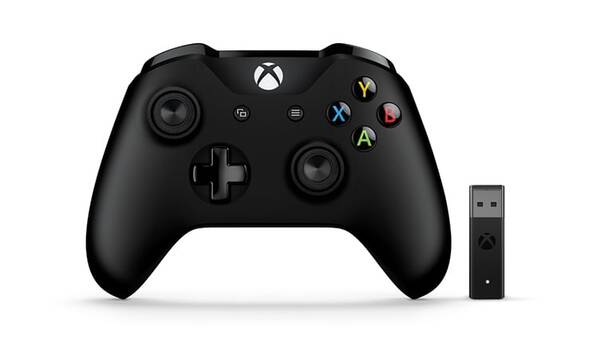Ovladač Microsoft Xbox One Wireless + adapter pro Windows černá barva
