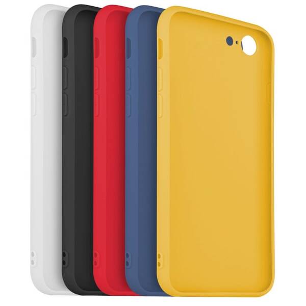 Set krytů na mobil FIXED Story na Apple iPhone 7/8/SE (2020/2022) černý/bílý/červený/modrý/žlutý


