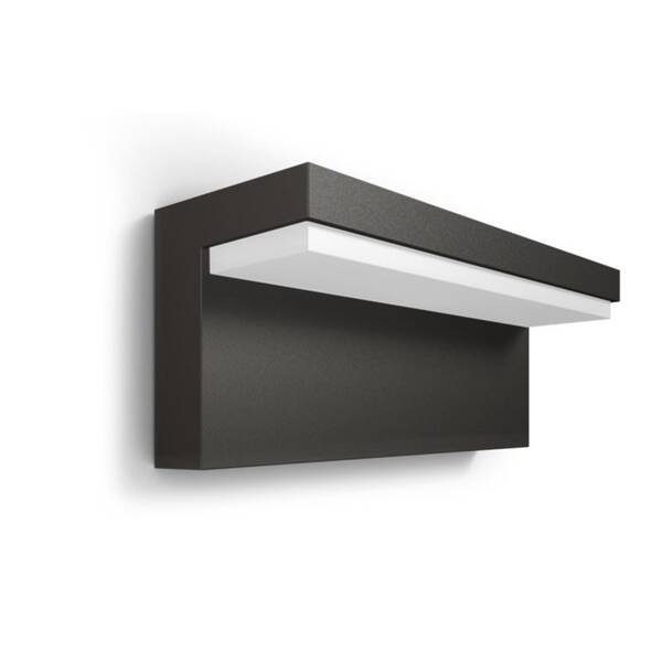 Nástěnné svítidlo Philips Bustan, LED, neutrální bílá - antracitové 

