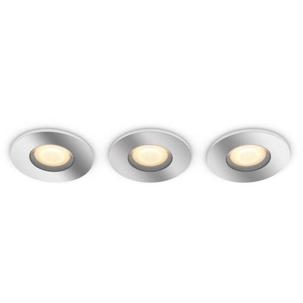 Vestavné svítidlo Philips Adore White Ambiance 3 Spot hliník

