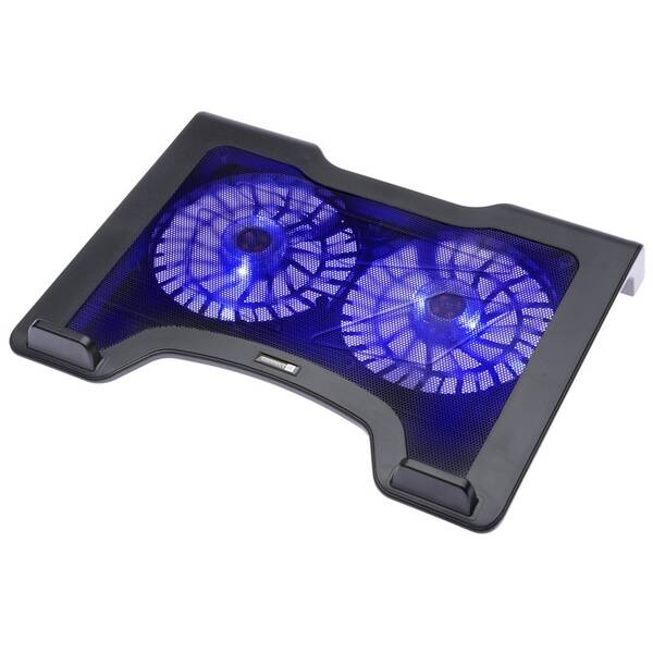 Chladící podložka pro NTB Connect IT Double Frost pro 15" černá

