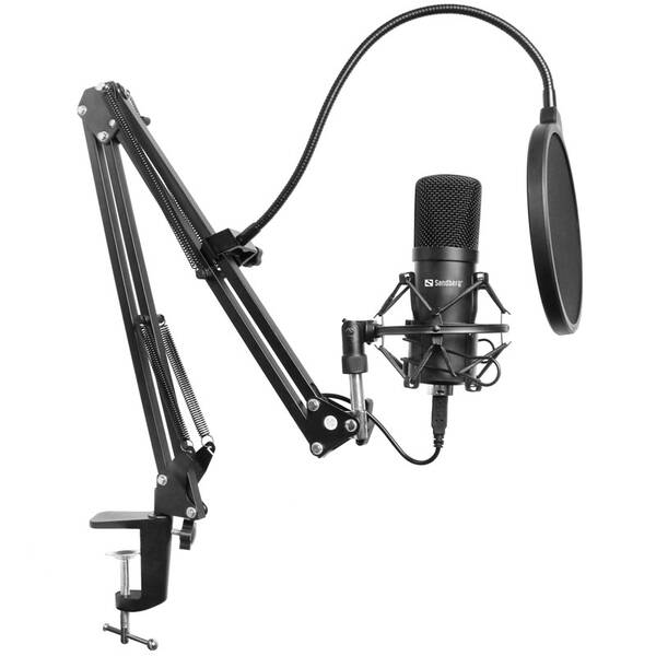 Mikrofon Sandberg Streamer Kit USB černý


