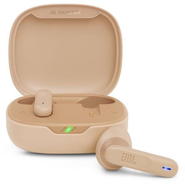 Sluchátka JBL Wave Flex béžová

