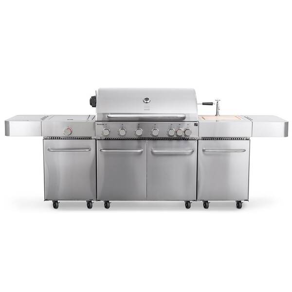 Gril zahradní plynový G21 Nevada BBQ kuchyně Premium Line, 8  hořáků 

