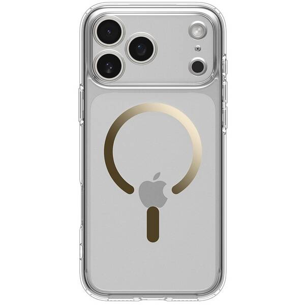 Kryt na mobil Spigen Ultra Hybrid MagSafe na Apple iPhone 17 Pro zlatý/průhledný

