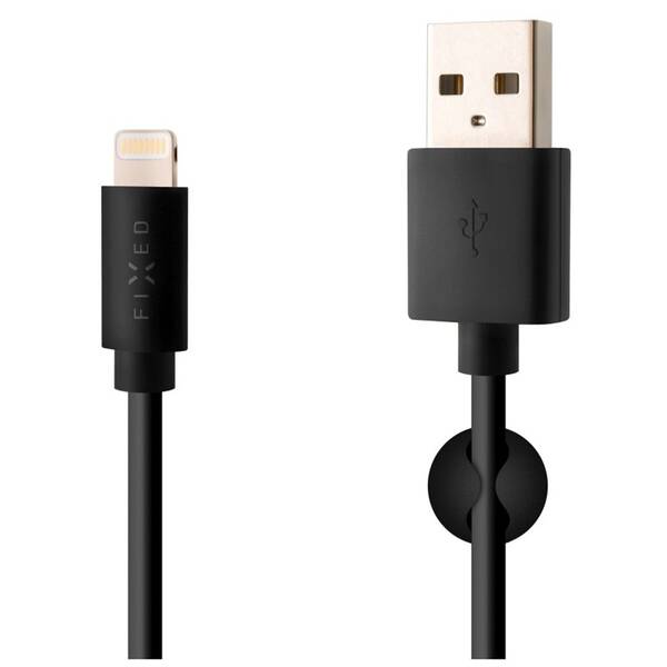 Kabel FIXED USB/Lightning, MFI, 1m černý

