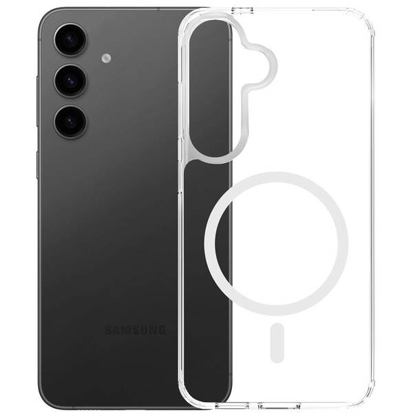Kryt na mobil 3mk Armor MagCase na Samsung Galaxy S24/S25 průhledný

