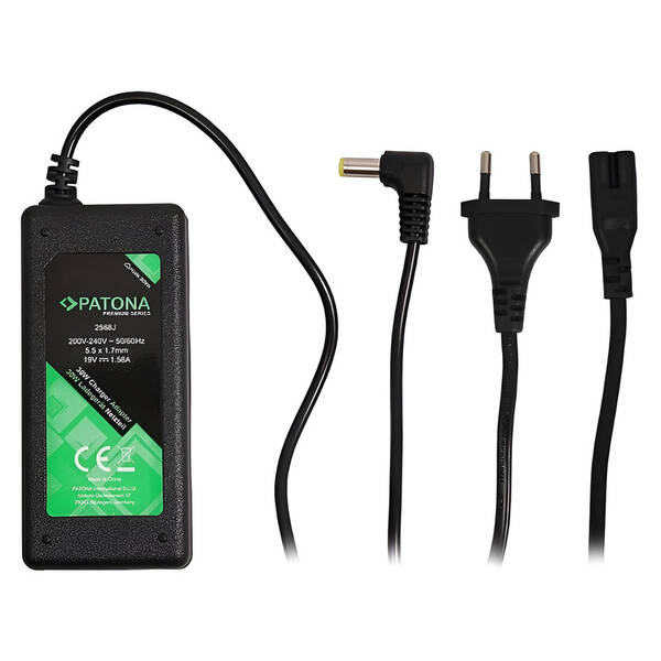 Napájecí adaptér PATONA pro notebook Acer Aspire One, 19V, 1,58A, 30W, konektor 5,5x1,7mm 

