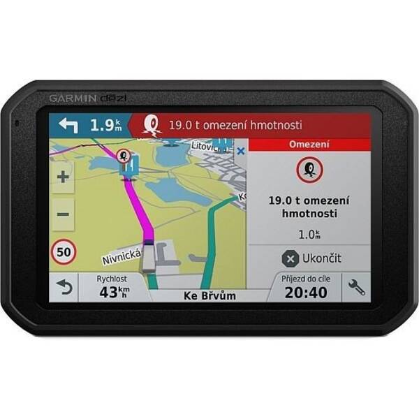 Navigační systém GPS Garmin dezl 780T-D Lifetime Europe45 černá


