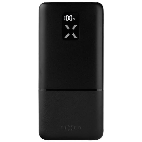 Powerbanka FIXED Zen 20 s LCD displejem a výstupem PD 20W, 20 000 mAh černá

