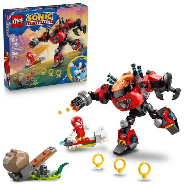 Stavebnice LEGO® Sonic the Hedgehog™ 77005 Knuckles vs. Dr. Eggman: Robotický oblek Egg Crusher 


