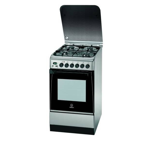 Kombinovaný sporák Indesit KN3G65SA(X)/CZ S nerez

