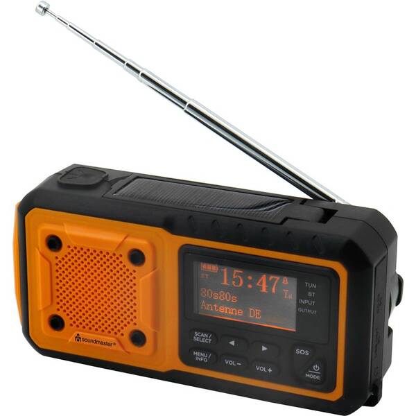 Radiopřijímač s DAB+ Soundmaster DAB112OR černý/oranžový

