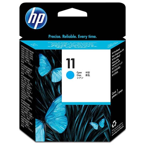 Inkoustová náplň HP 11, 1 750 stran azurová

