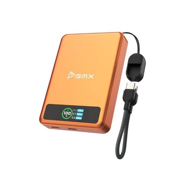 Powerbanka BMX SolidSafe™ 10K Solid-State magnetická oranžová

