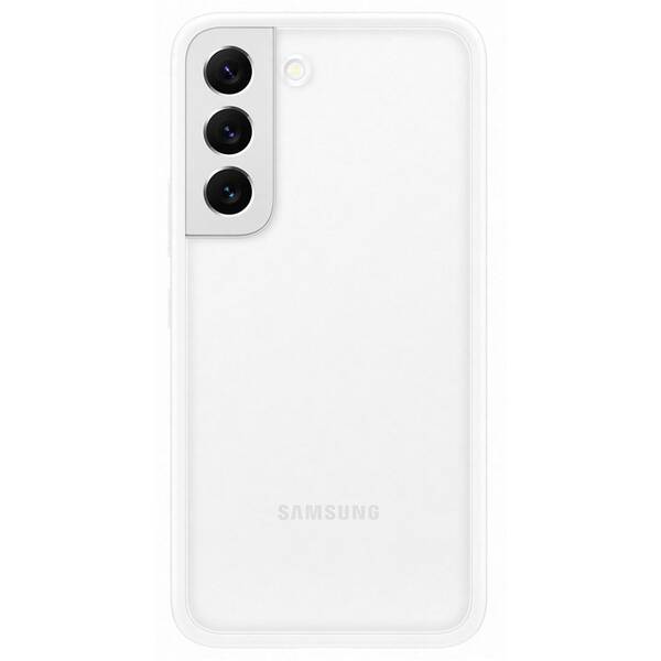 Kryt na mobil Samsung Frame na Galaxy S22 bílý

