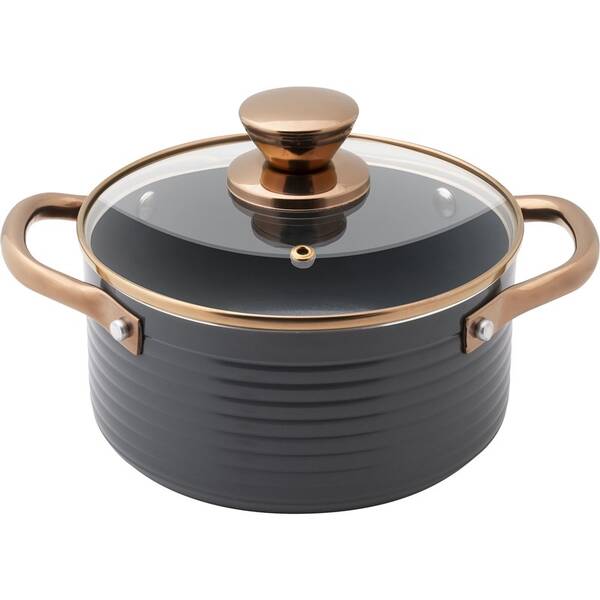 Kastrol s poklicí Lamart LT1239 Orro, 18 cm černý

