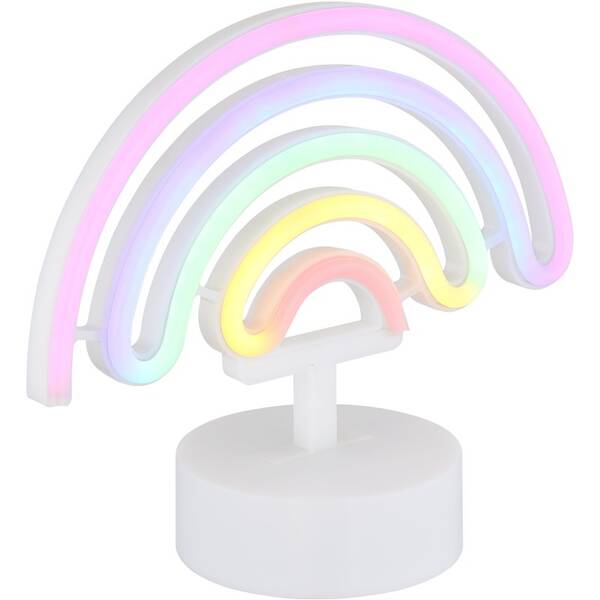 Stolní LED lampička GLOBO neonPelangi bílá

