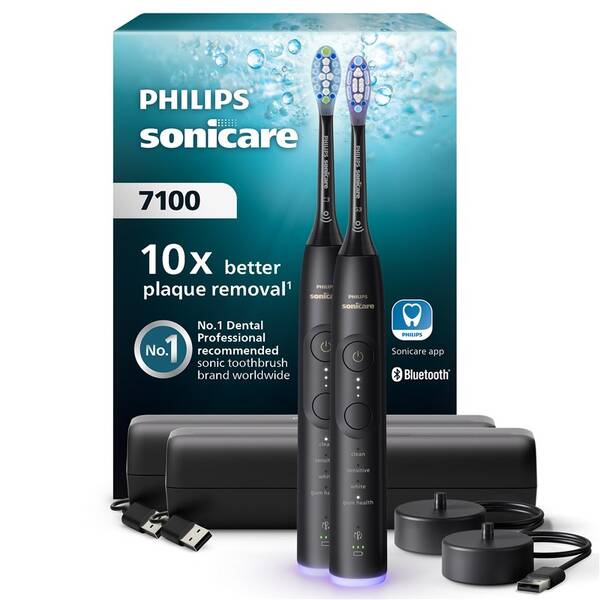 Set zubních kartáčků Philips HX7429/03 černý

