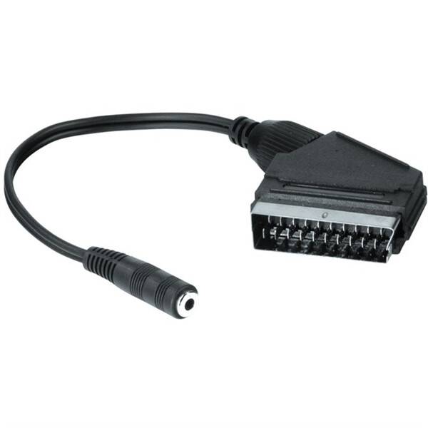 Redukce Hama audio SCART - jack černá

