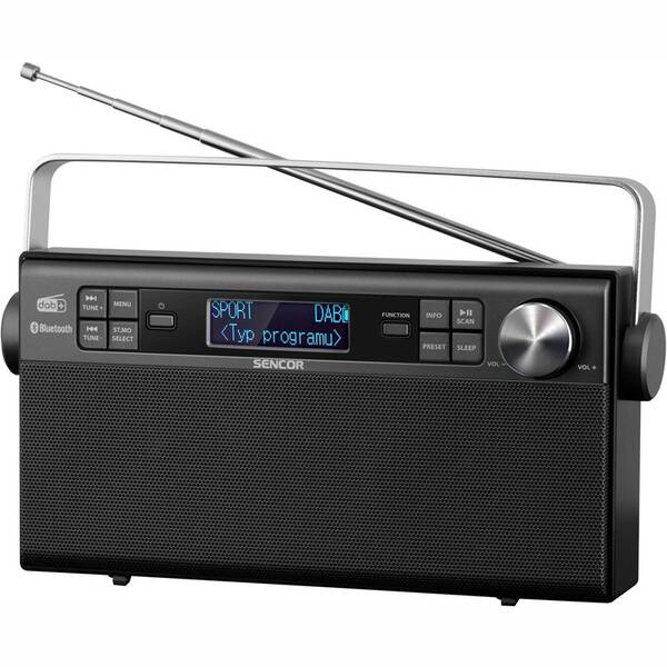 Radiopřijímač s DAB+ Sencor SRD 7800 černý

