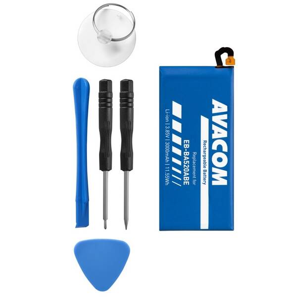 Baterie Avacom pro Samsung Galaxy A5 2017, Li-Ion 3,85V 3000mAh (náhrada EB-BA520ABE) 


