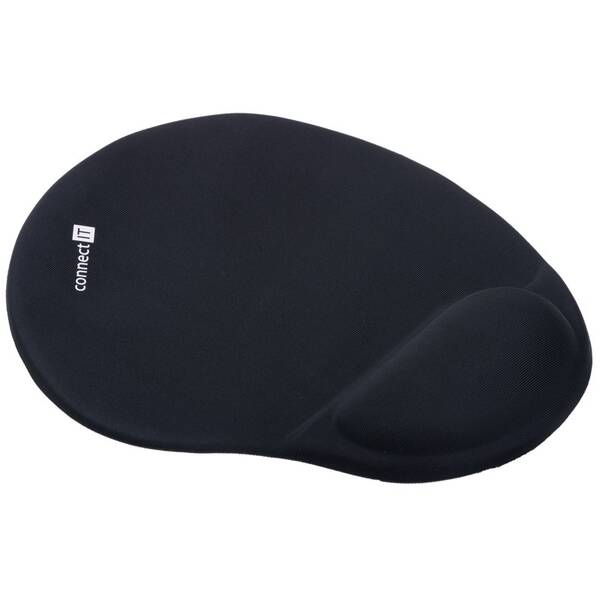 Podložka pod myš Connect IT se zápěstní opěrkou černá

