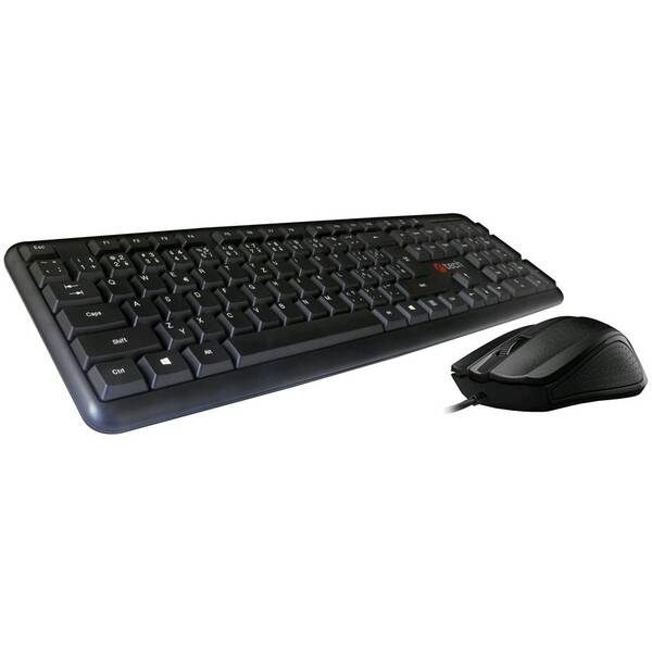 Klávesnice s myší C-Tech KBM-102, CZ/SK černá


