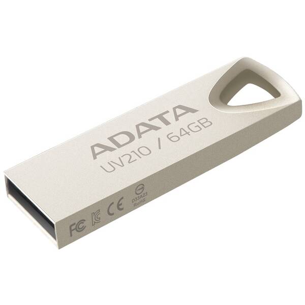 USB Flash ADATA UV210 64GB kovový

