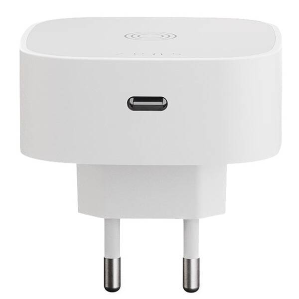 Nabíječka do sítě ZENS USB-C + bezdrátové nabíjení bílá

