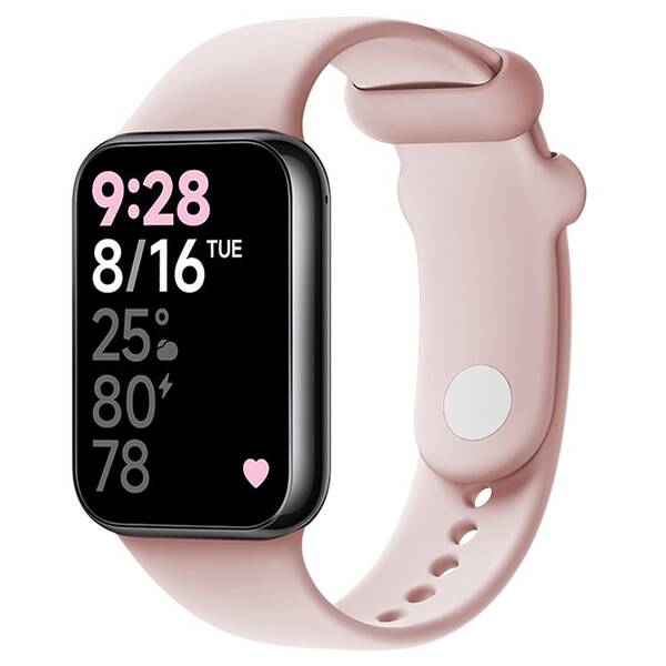 Řemínek FIXED Silicone Strap na Xiaomi Redmi Watch 5/4/6/6 NFC, Smart Band 9 Pro/8 Pro růžový

