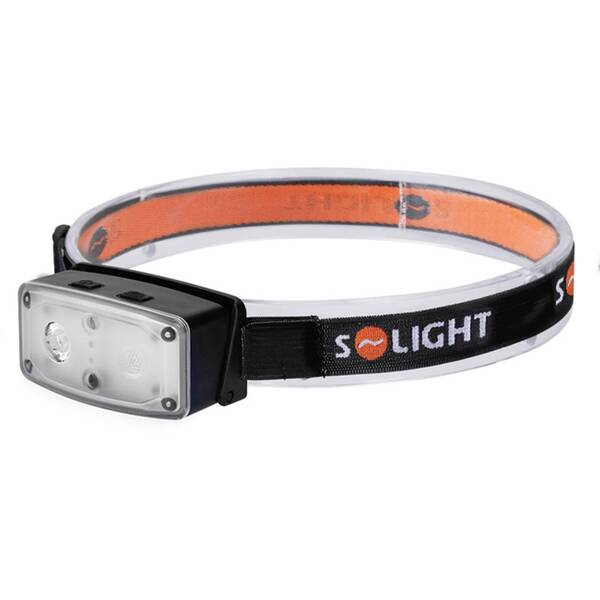 Čelovka Solight nabíjecí, 100lm, sensor, Li-Ion černá

