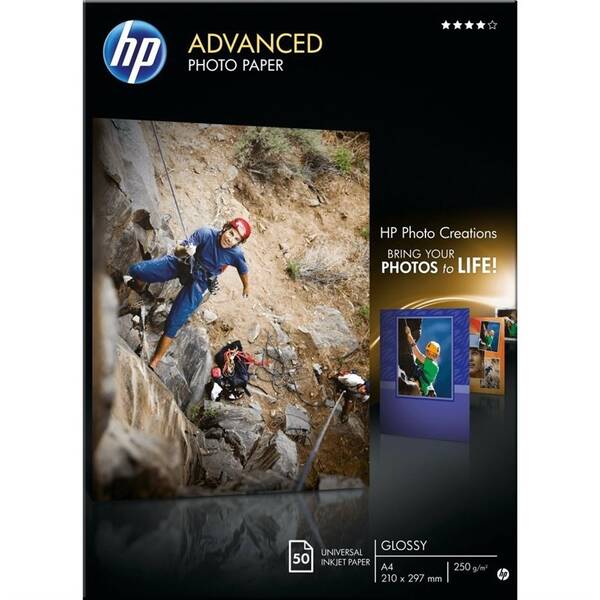 Fotopapír HP Advanced Photo Paper A4, 250g, 50 listů bílý

