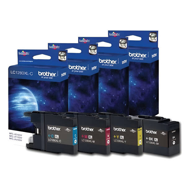 Inkoustová náplň Brother LC1280XLVALBP, 3x1200 stran, 1x 2400 stran, vícebarevná

