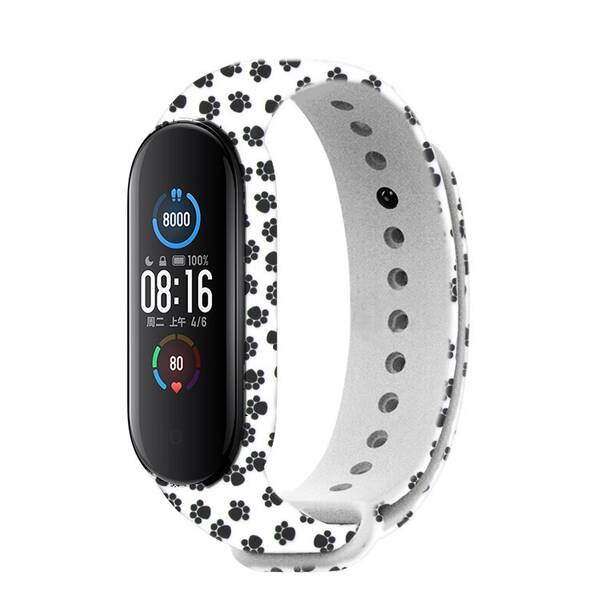 Řemínek RhinoTech na Xiaomi Mi Band 5 - motiv stopy 

